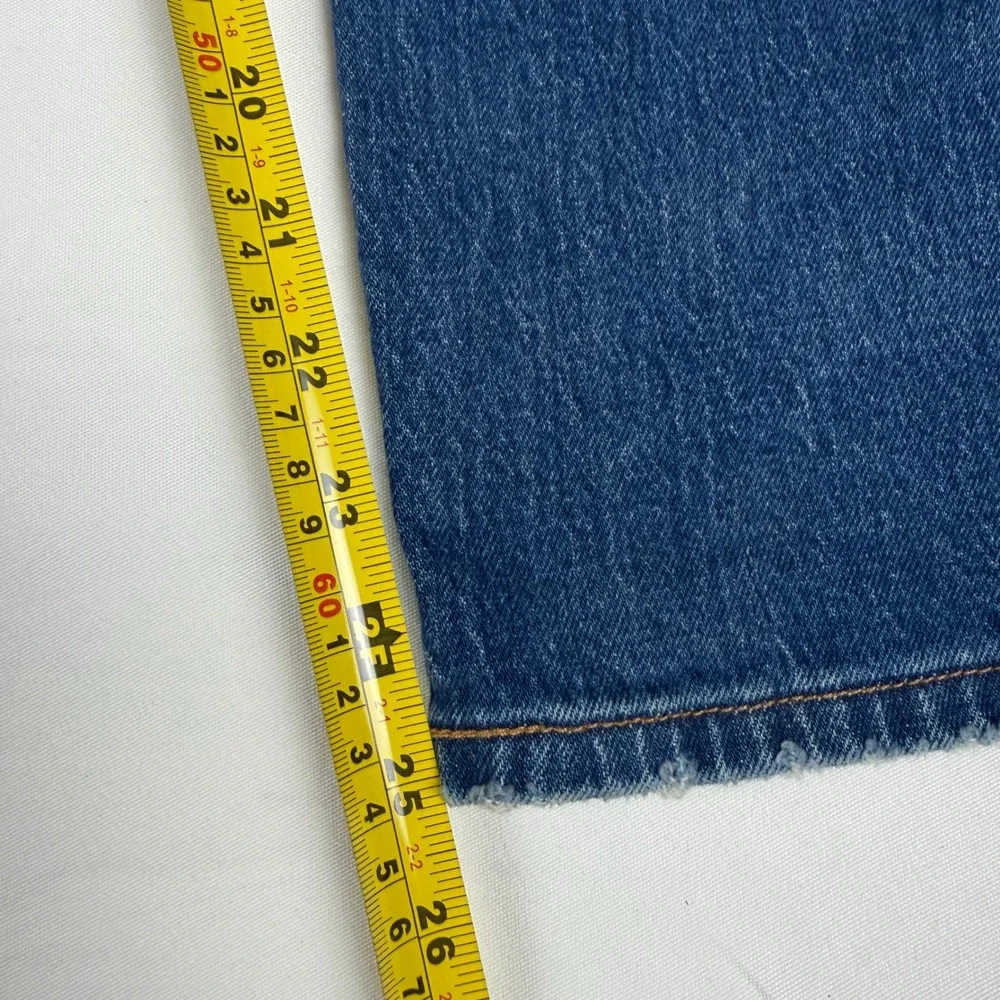 Levis 501‎ Original Fit Straight Leg Blue Denim Button Fly Jeans Mens 29x32